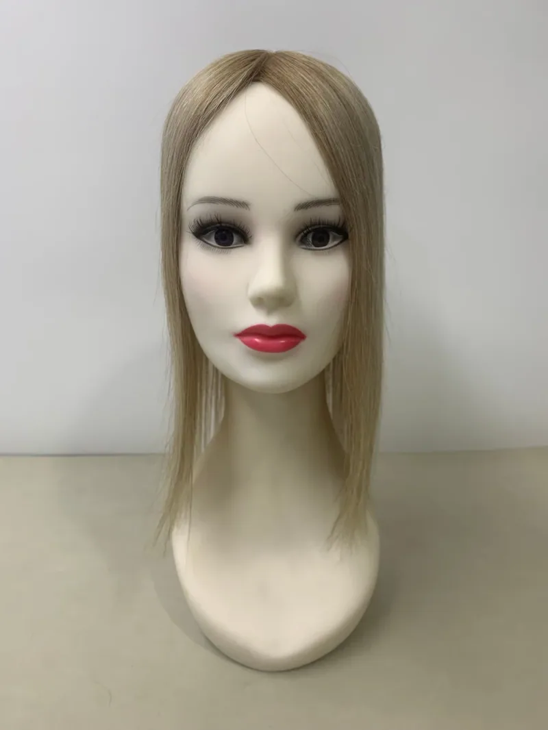 T8A-P8A-1001 hair topper — front view on a mannequin