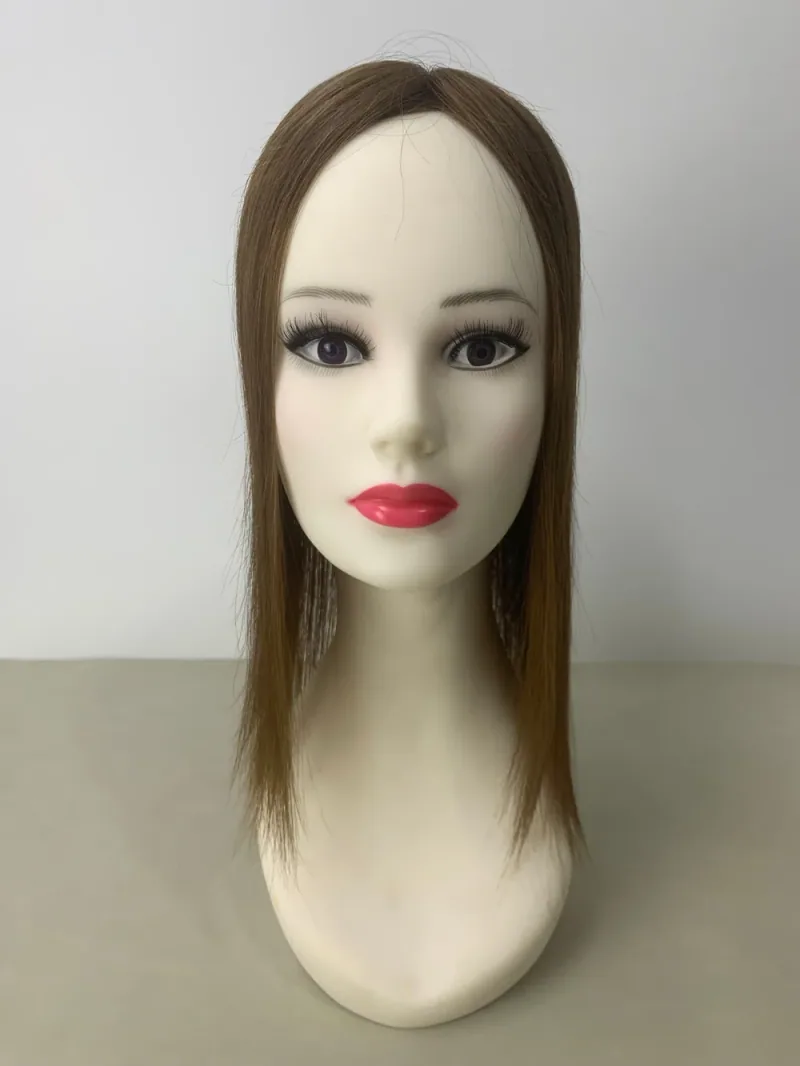 #4 hair topper — front view on a mannequin