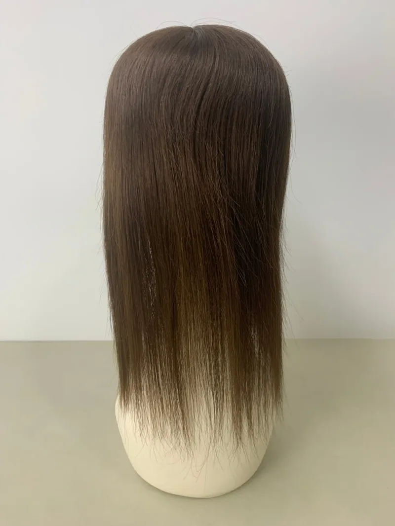 #2 hair topper — back view on a mannequin