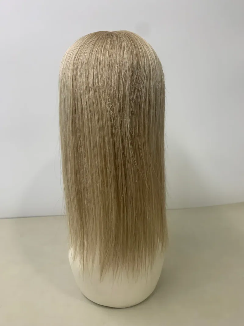 T8A-P8A-1001 hair topper — back view on a mannequin