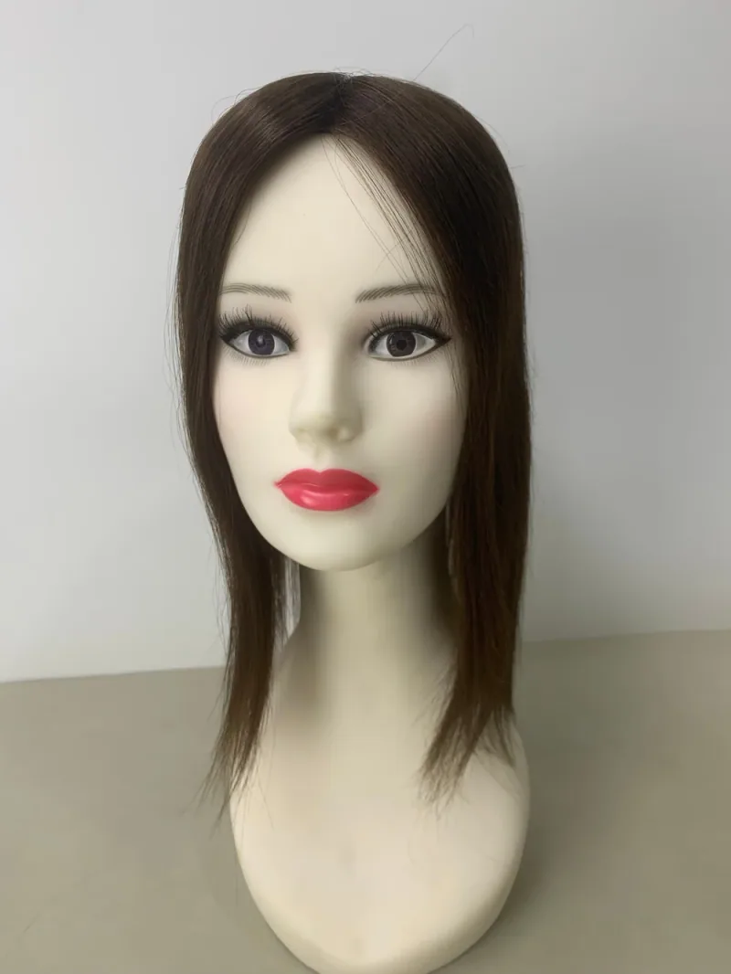 #2 hair topper — front view on a mannequin
